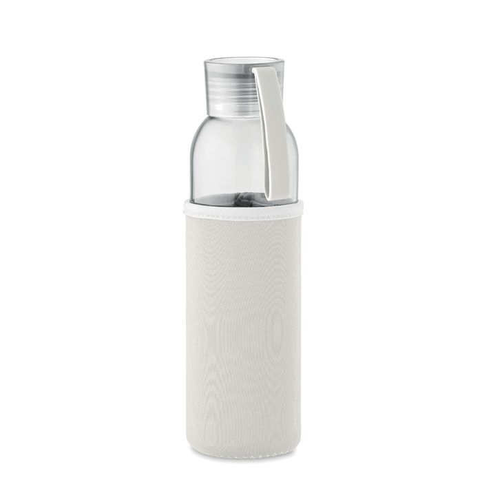 MO2089-13Ebor Flasche recyceltes Glas 500 ml_ beige