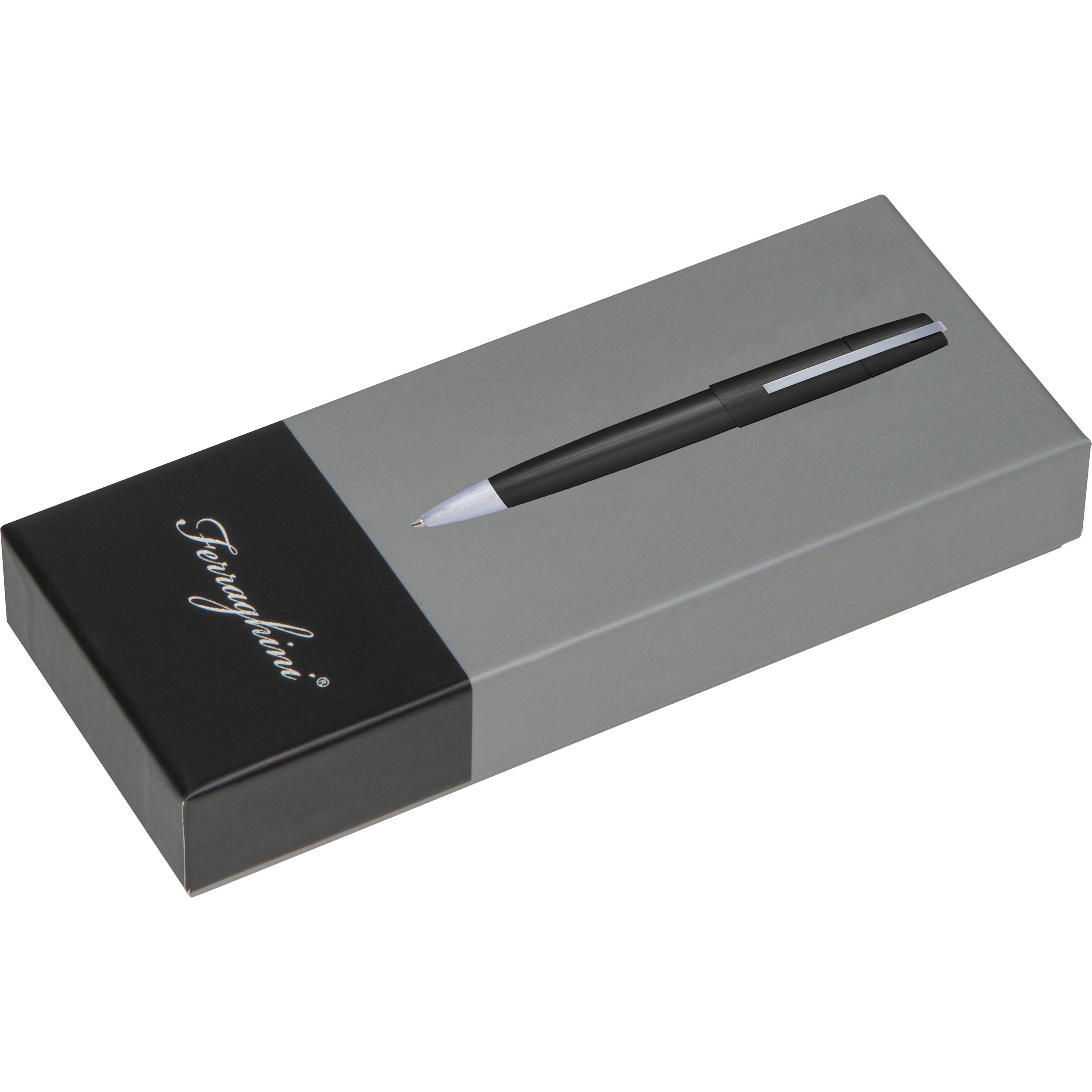 MAF263-03Ferraghini Drehkugelschreiber aus Metall  PATRIZIO_ schwarz