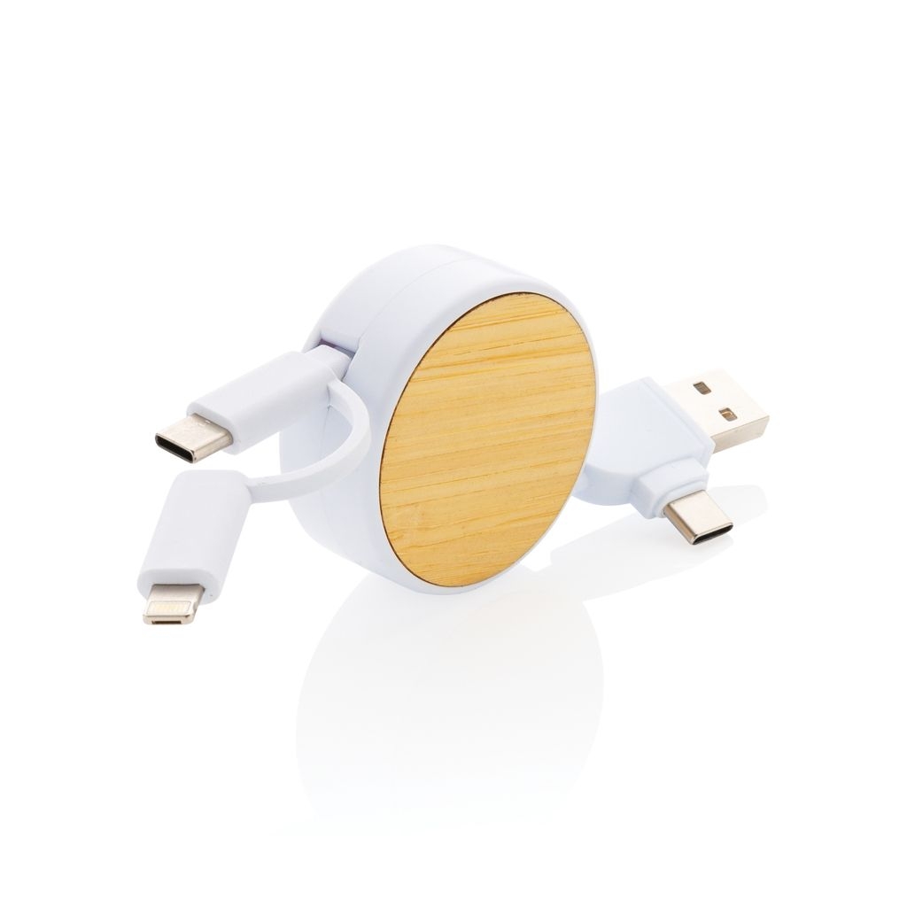 XDP302_37Ontario ausziehb. 6-in-1 Kabel aus RCS recyceltem Kunststoff