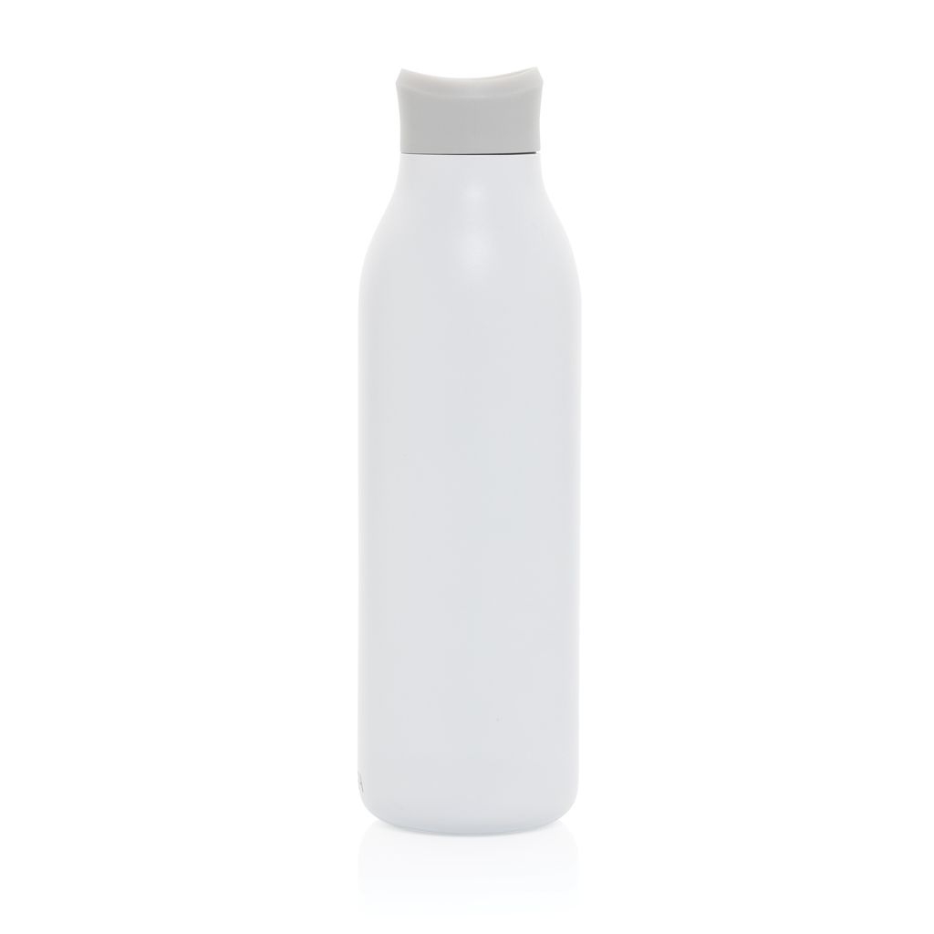 XDP438_09-03Avira Alok 360 Klick-Wasserflasche aus RCS rec. Stahl_ 600ml_ weiss