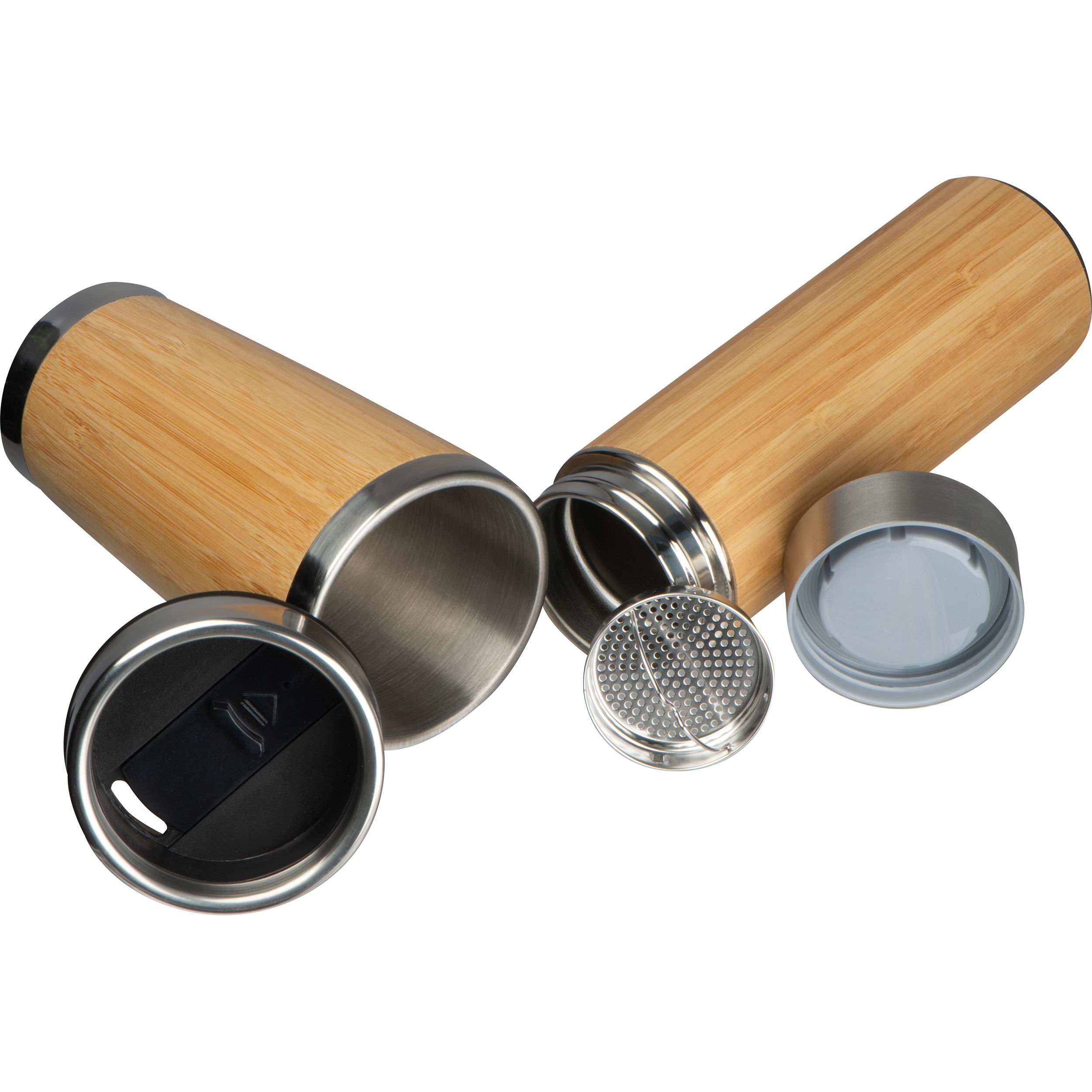 MA62979-13Set aus Trinkbecher und Vakuum Trinkflasche HECTOR_ beige