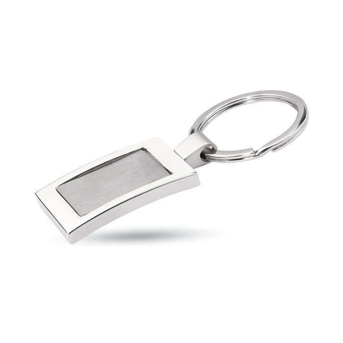 KC2126-17Harrobs Luxus Metall Schluesselring_ silber glaenzend