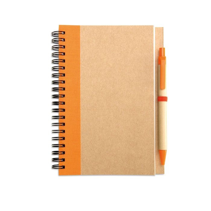 IT3775-10Sonora Plus Recycelter Notizblock_ orange