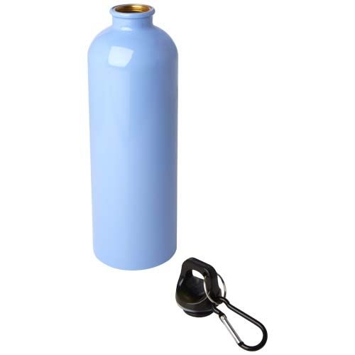 PF100861-7Oregon 750 ml RCS-zertifizierte_ einwandige Trinkflasche aus Edelstahl mit Karabinerhaken_ wolkenbla
