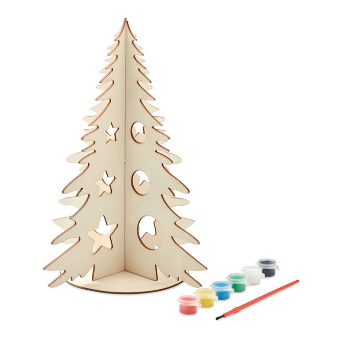 CX1493-40Tree And Paint DIY Weihnachtsbaum aus Holz_ holz